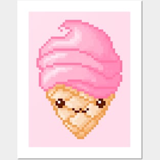 Pixel Ice Cream Posters and Art